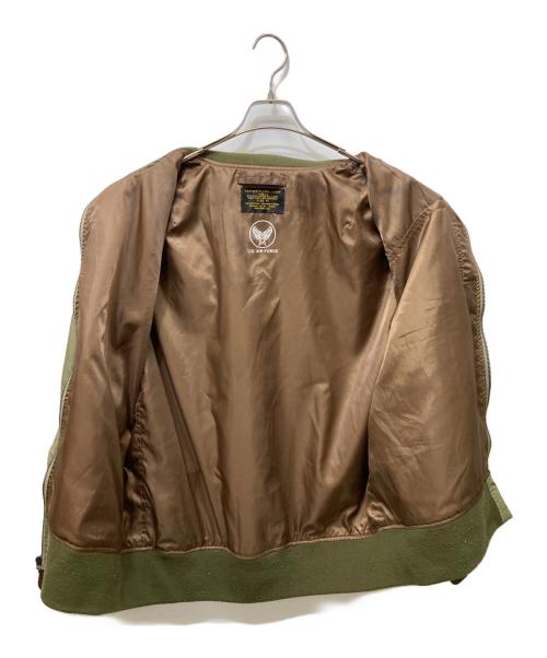 HOUSTON（ヒューストン）HOUSTON (ヒューストン) L-2 フライトジャケット オリーブ サイズ:46の古着・服飾アイテム