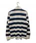 PALMES (PALMES) Colt Rugby Shirt ネイビー×アイボリー サイズ:L：8000円