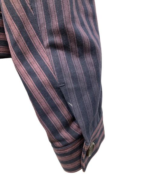 ISSEY MIYAKE（イッセイミヤケ）ISSEY MIYAKE (イッセイミヤケ) 変形デザインジャケット パープル サイズ:3の古着・服飾アイテム