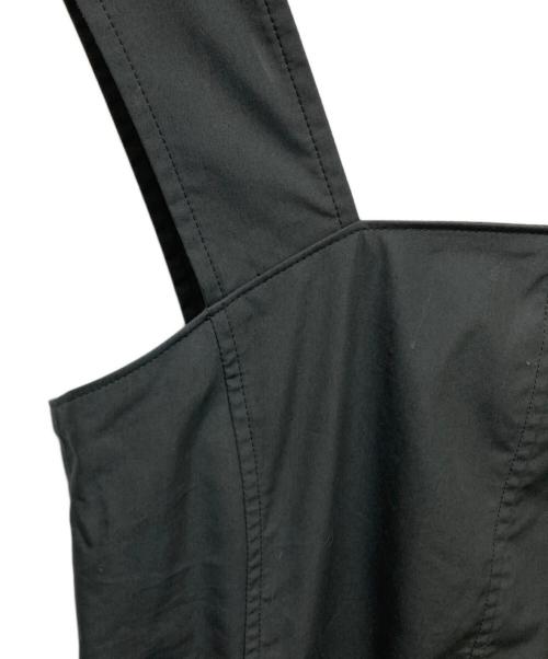 1er Arrondissement（プルミエ アロンディスモン）1er Arrondissement (プルミエ アロンディスモン) コットンポリエステルウェザーワークワンピース ブラック サイズ:36の古着・服飾アイテム