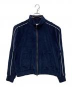 Name.ネーム）の古着「VELOUR TRACK JACKET」｜ネイビー