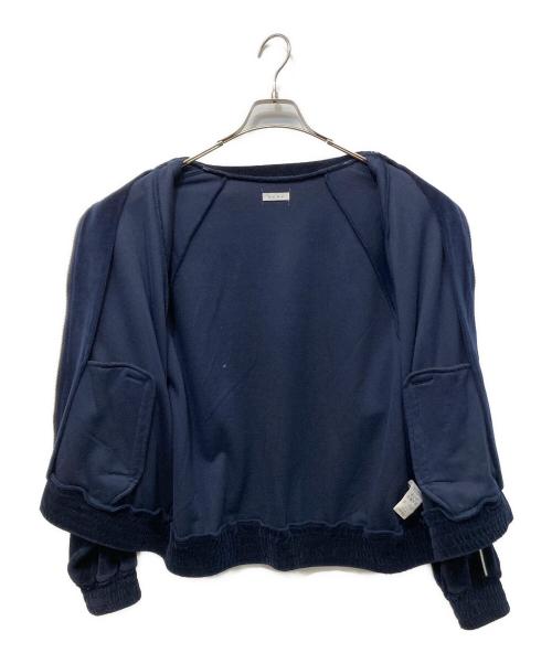 Name.（ネーム）Name. (ネーム) VELOUR TRACK JACKET ネイビー サイズ:０の古着・服飾アイテム