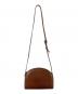 A.P.C. (アーペーセー) DEMI-LUNE ショルダーバッグ ブラウン：8000円