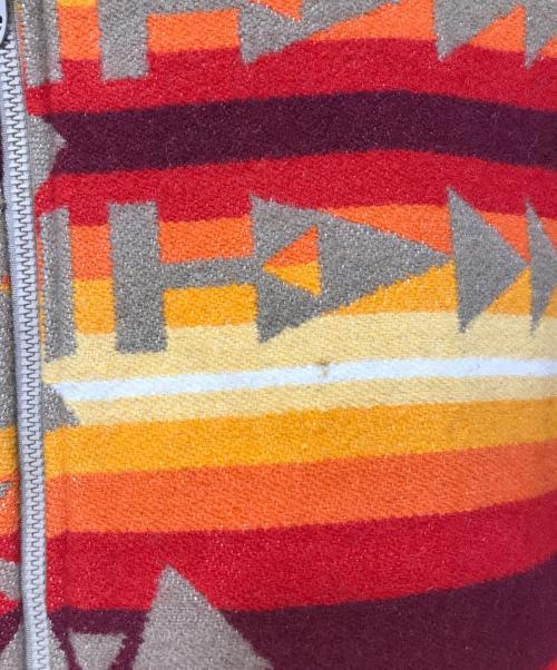 PENDLETON（ペンドルトン）PENDLETON (ペンドルトン) ネイティブッジップアップジャケット レッド サイズ:Mの古着・服飾アイテム