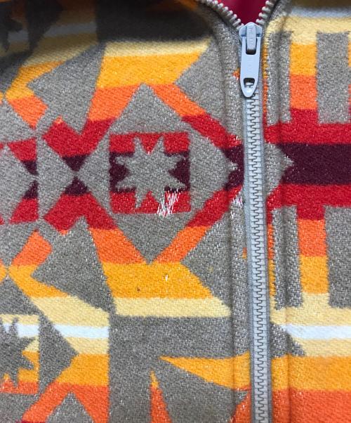 PENDLETON（ペンドルトン）PENDLETON (ペンドルトン) ネイティブッジップアップジャケット レッド サイズ:Mの古着・服飾アイテム