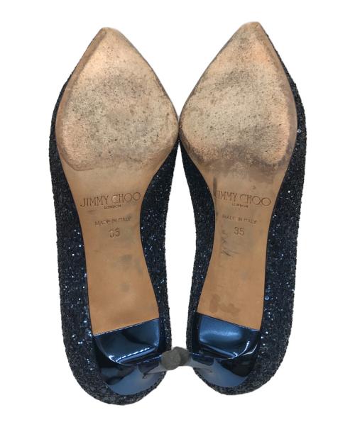 JIMMY CHOO（ジミーチュウ）JIMMY CHOO (ジミーチュウ) パンプス ネイビー サイズ:35の古着・服飾アイテム