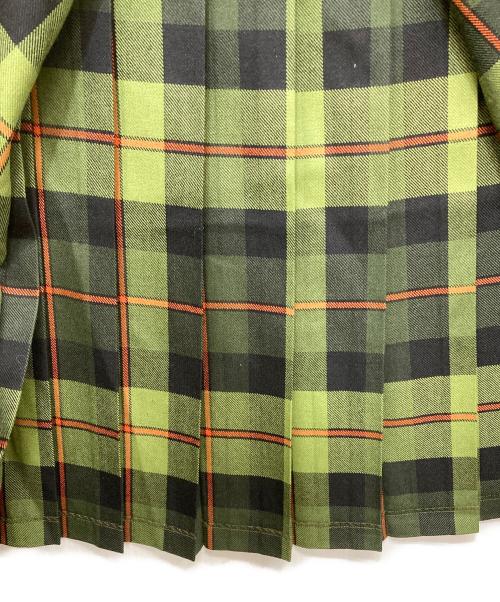 O'NEIL OF DUBLIN（オニールオブダブリン）O'NEIL OF DUBLIN (オニールオブダブリン) ウールチェックラップスカート グリーン サイズ:8の古着・服飾アイテム