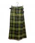 O'NEIL OF DUBLIN（オニールオブダブリン）の古着「ウールチェックラップスカート」｜グリーン