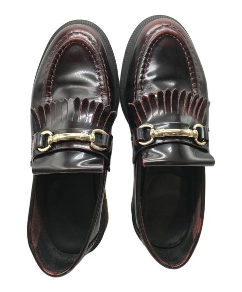 Dr.Martens（ドクターマーチン）Dr.Martens (ドクターマーチン) ADRIAN SNAFFLE ローファー バーガンディー サイズ:UK7の古着・服飾アイテム