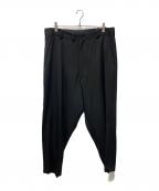 Yohji Yamamoto pour hommeヨウジヤマモト プールオム）の古着「ウールギャバジン サルエルスラックス」｜ブラック