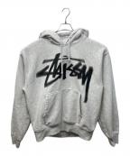stussyステューシー）の古着「DIZZY STOCK HOODIE」｜グレー