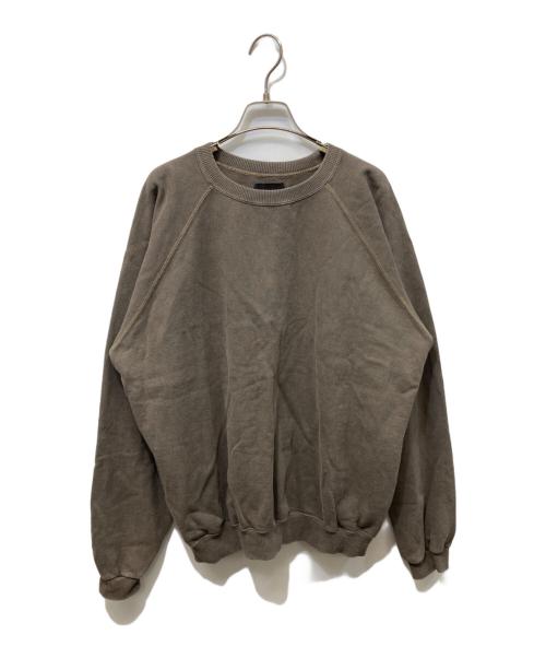 Omar Afridi（オマールアフリディ）Omar Afridi (オマールアフリディ) SHABBY SWEATSHIRT ブラウン サイズ:44の古着・服飾アイテム