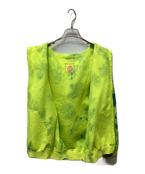 FRANSCIS BALKSN（フランシス・バルケン）FRANSCIS BALKSN (フランシス・バルケン) 総柄ジップパーカー イエロー サイズ:不明の古着・服飾アイテム