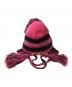 Vivienne Westwood（ヴィヴィアンウエストウッド）の古着「ORB Knit Earflap Beanie」｜ピンク×ブラック