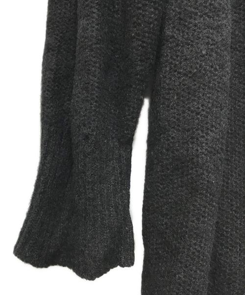 RIMAT by Y's（リスマットバイワイズ）RIMAT by Y's (リスマットバイワイズ) フリンジ加工 ウールロングカーディガン ブラック サイズ:2の古着・服飾アイテム