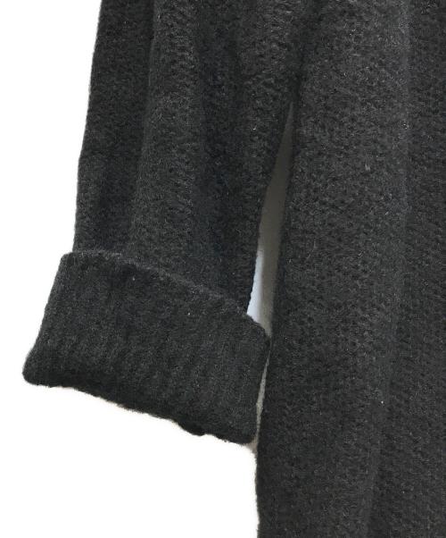 RIMAT by Y's（リスマットバイワイズ）RIMAT by Y's (リスマットバイワイズ) フリンジ加工 ウールロングカーディガン ブラック サイズ:2の古着・服飾アイテム