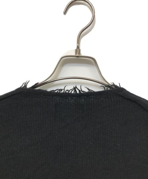 RIMAT by Y's（リスマットバイワイズ）RIMAT by Y's (リスマットバイワイズ) フリンジ加工 ウールロングカーディガン ブラック サイズ:2の古着・服飾アイテム