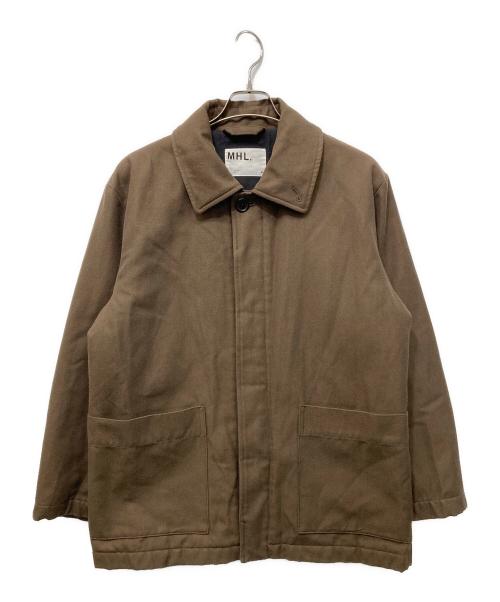 MHL（エムエイチエル）MHL (エムエイチエル) COTTON WOOL DRILL ハーフコート ブラウン サイズ:Mの古着・服飾アイテム
