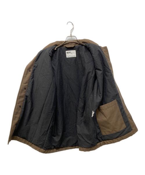 MHL（エムエイチエル）MHL (エムエイチエル) COTTON WOOL DRILL ハーフコート ブラウン サイズ:Mの古着・服飾アイテム