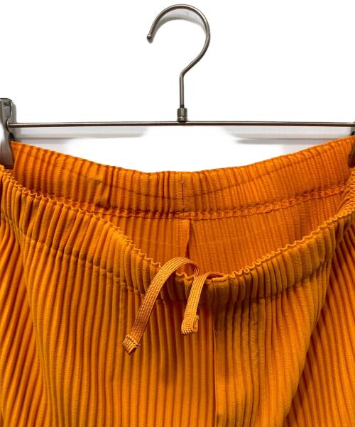 HOMME PLISSE ISSEY MIYAKE（オム プリッセ イッセイ ミヤケ）HOMME PLISSE ISSEY MIYAKE (オムプリッセ イッセイ ミヤケ) プリーツイージーパンツ オレンジ サイズ:3の古着・服飾アイテム