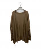 MUSE de Deuxieme Classeミューズ ドゥーズィエム クラス）の古着「shake code ショートカーディガン」｜ブラウン