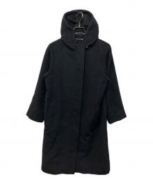 MaxMara（マックスマーラ）の古着「ヴァージンウール フーデッドコート」｜ブラック