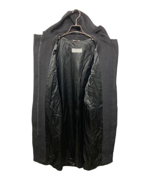 MaxMara（マックスマーラ）MaxMara (マックスマーラ) ヴァージンウール フーデッドコート ブラック サイズ:40の古着・服飾アイテム