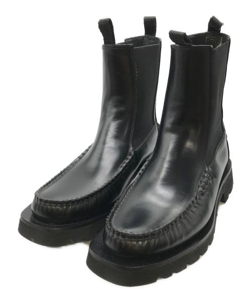 HEREU（ヘリュー）HEREU (ヘリュー) ALDA サイドゴア ショートブーツ ブラック サイズ:23の古着・服飾アイテム