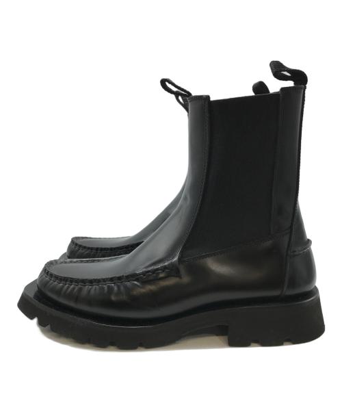 HEREU（ヘリュー）HEREU (ヘリュー) ALDA サイドゴア ショートブーツ ブラック サイズ:23の古着・服飾アイテム