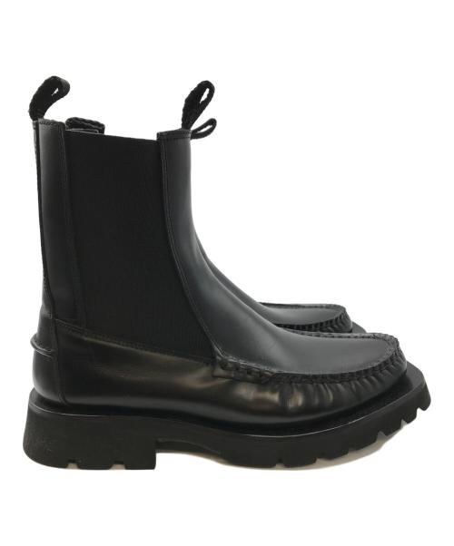 HEREU（ヘリュー）HEREU (ヘリュー) ALDA サイドゴア ショートブーツ ブラック サイズ:23の古着・服飾アイテム