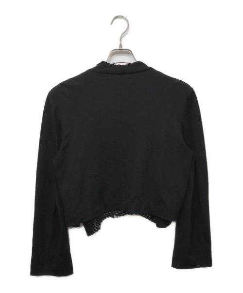 COMME des GARCONS（コムデギャルソン）COMME des GARCONS (コムデギャルソン) メッシュレイヤードカーディガン ブラック サイズ:Mの古着・服飾アイテム