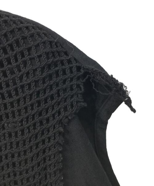 COMME des GARCONS（コムデギャルソン）COMME des GARCONS (コムデギャルソン) メッシュレイヤードカーディガン ブラック サイズ:Mの古着・服飾アイテム