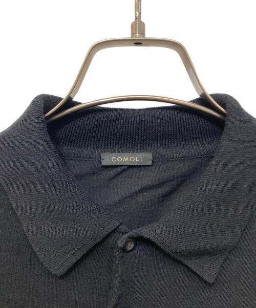COMOLI（コモリ）COMOLI (コモリ) コットン ニットポロ ブラック サイズ:3の古着・服飾アイテム