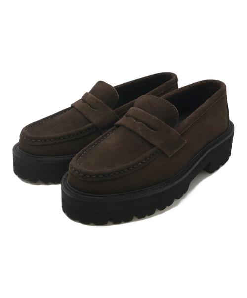 Caminando（カミナンド）Caminando (カミナンド) SUEDE LOAFER ブラウン サイズ:35の古着・服飾アイテム