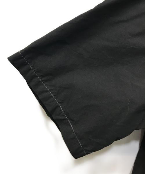 and wander（アンドワンダー）and wander (アンドワンダー) CORDURA TYPEWRITER S/S OVER SHIRT ブラック サイズ:4の古着・服飾アイテム