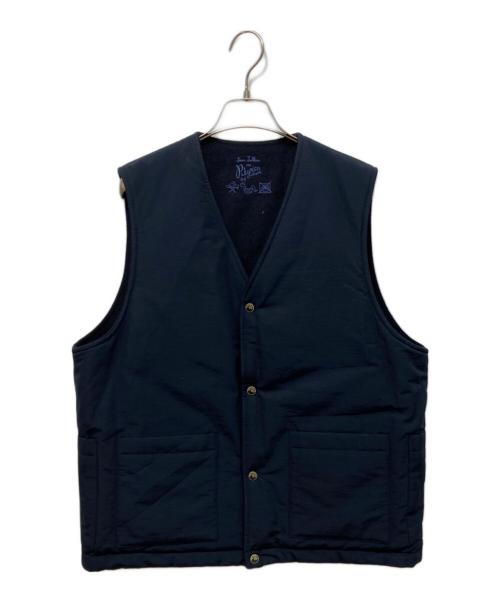 Pilgrim Surf+Supply（ピルグリム サーフサプライ）PILGRIM SURF+SUPPLY (ピルグリム サーフサプライ) リバーシブルベスト ネイビー サイズ:Sの古着・服飾アイテム