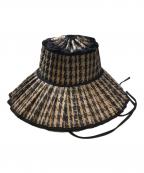 Lorna Murrayローナマーレイ）の古着「ISLAND VIENNA HAT」｜ブラック×ベージュ