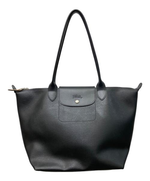 LONGCHAMP（ロンシャン）LONGCHAMP (ロンシャン) ル プリアージュ シティ トートバッグ ブラックの古着・服飾アイテム