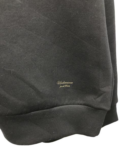 UNDERCOVER（アンダーカバー）UNDERCOVER (アンダーカバー) シンセティックレザー切替スウェット ブラック サイズ:4の古着・服飾アイテム