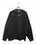 UNDERCOVER（アンダーカバー）の古着「シンセティックレザー切替スウェット」｜ブラック