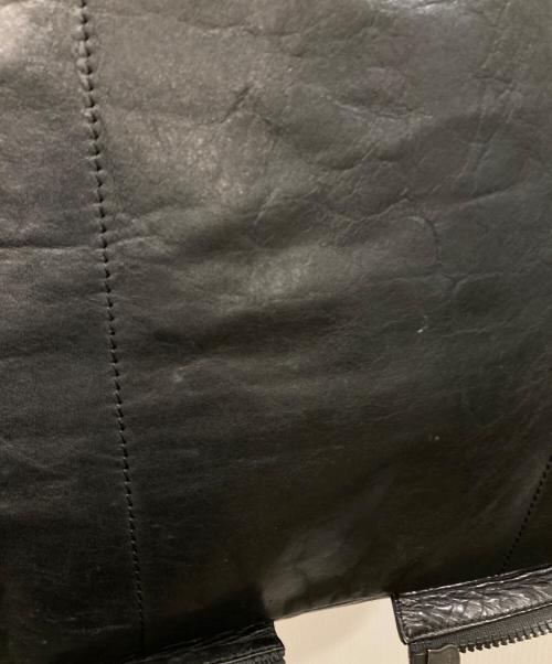 Maison Margiela（メゾンマルジェラ）Maison Margiela (メゾンマルジェラ) ジップデザイン レザートート ブラックの古着・服飾アイテム