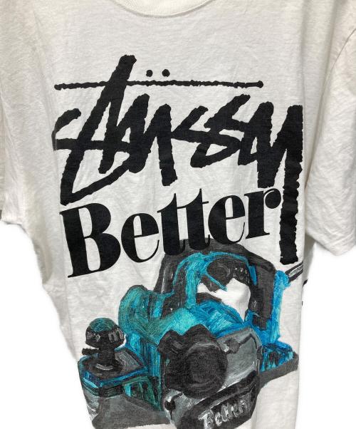 stussy（ステューシー）stussy (ステューシー) better gift shop (ベターギフトショップ) BUILT BETTER TEE ホワイト サイズ:Mの古着・服飾アイテム