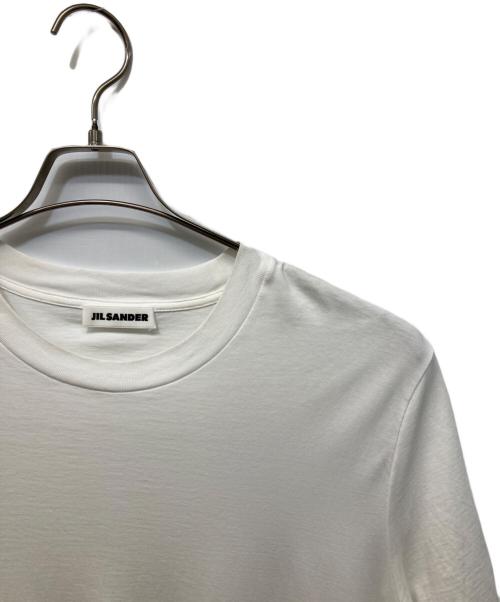 JIL SANDER（ジルサンダー）JIL SANDER (ジルサンダー) クルーネックTシャツ ホワイト サイズ:Lの古着・服飾アイテム