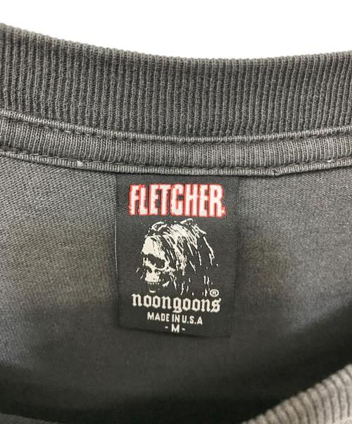 FLETCHER（フレッチャー）FLETCHER (フレッチャー) noon goons (ヌーングーンズ) プリントTシャツ グレー サイズ:Mの古着・服飾アイテム