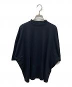 JIL SANDERジルサンダー）の古着「モックネックTシャツ」｜ネイビー
