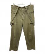 VISVIMビズビム）の古着「HW Tioga cargo braces pants」｜カーキ
