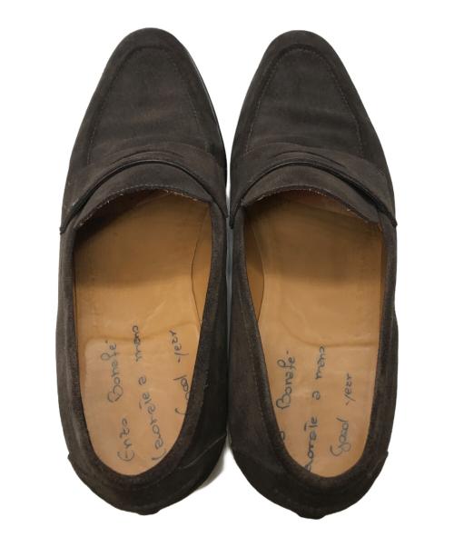 ENZO BONAFE（エンツォボナフェ）Enzo bonafe (エンツォボナフェ) スウェードコインローファー ブラウン サイズ:8 1/2の古着・服飾アイテム