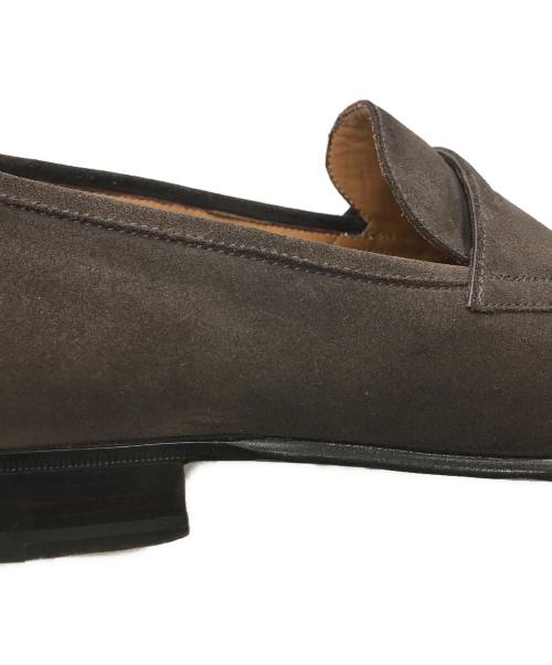 ENZO BONAFE（エンツォボナフェ）Enzo bonafe (エンツォボナフェ) スウェードコインローファー ブラウン サイズ:8 1/2の古着・服飾アイテム