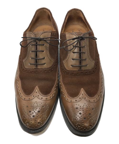 ENZO BONAFE（エンツォボナフェ）Enzo bonafe (エンツォボナフェ) スウェード切替ウィングチップシューズ ブラウン サイズ:8 1/2の古着・服飾アイテム