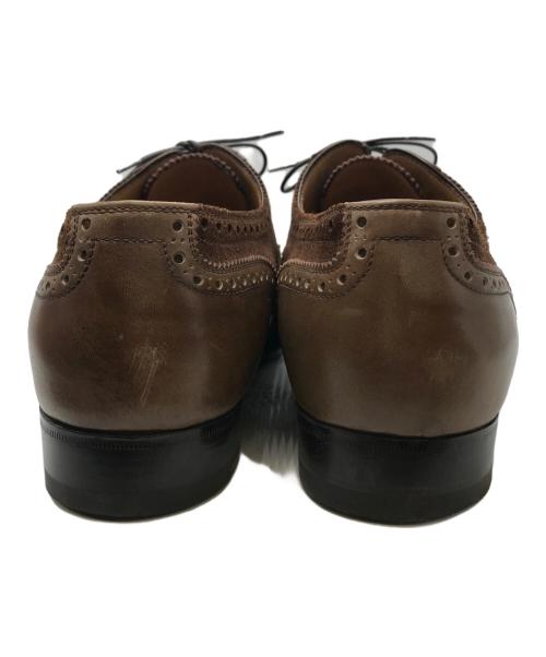 ENZO BONAFE（エンツォボナフェ）Enzo bonafe (エンツォボナフェ) スウェード切替ウィングチップシューズ ブラウン サイズ:8 1/2の古着・服飾アイテム